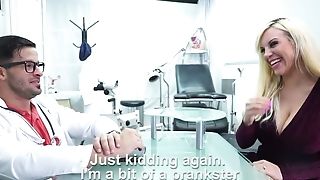 Mouth Watering Curvy Blonde Blondie Fesser Is Fucked By Perverted Gynecologist
